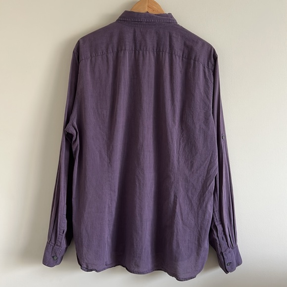 John Varvatos Button Down Cotton Dress Shirt - Picture 3 of 5